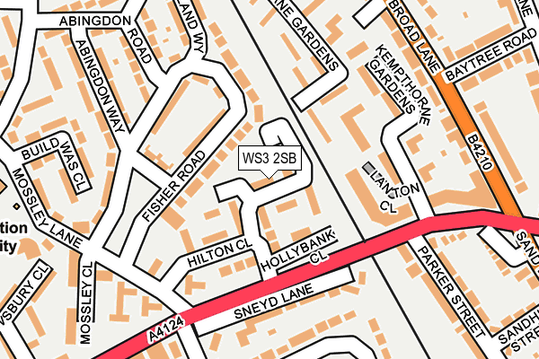 WS3 2SB map - OS OpenMap – Local (Ordnance Survey)