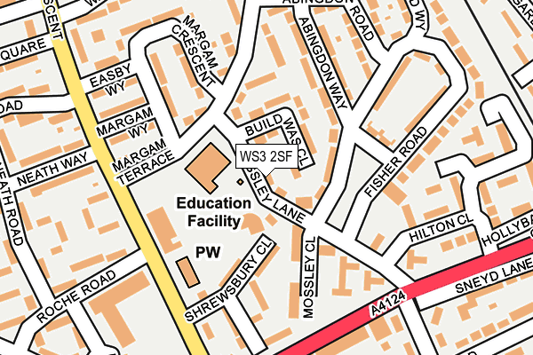 WS3 2SF map - OS OpenMap – Local (Ordnance Survey)