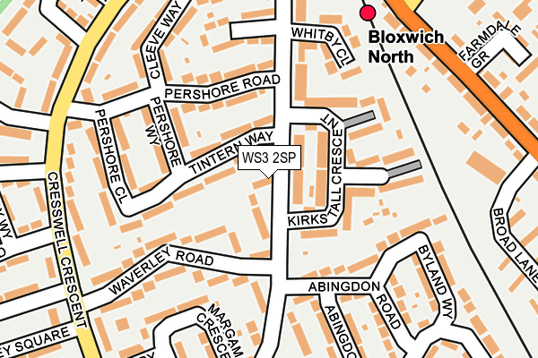 WS3 2SP map - OS OpenMap – Local (Ordnance Survey)