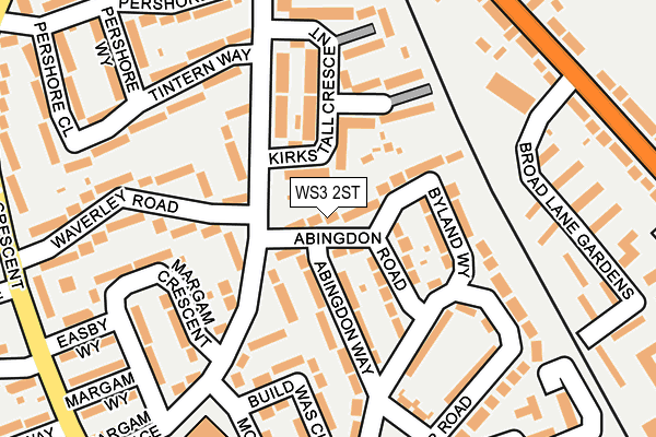 WS3 2ST map - OS OpenMap – Local (Ordnance Survey)
