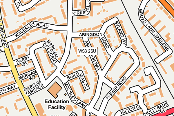 WS3 2SU map - OS OpenMap – Local (Ordnance Survey)
