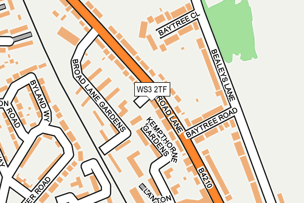 WS3 2TF map - OS OpenMap – Local (Ordnance Survey)