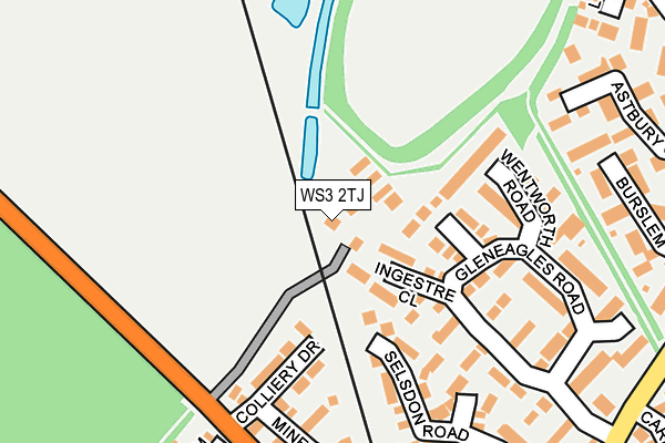 WS3 2TJ map - OS OpenMap – Local (Ordnance Survey)