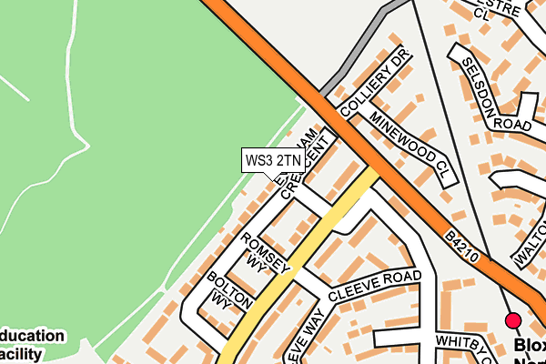 WS3 2TN map - OS OpenMap – Local (Ordnance Survey)