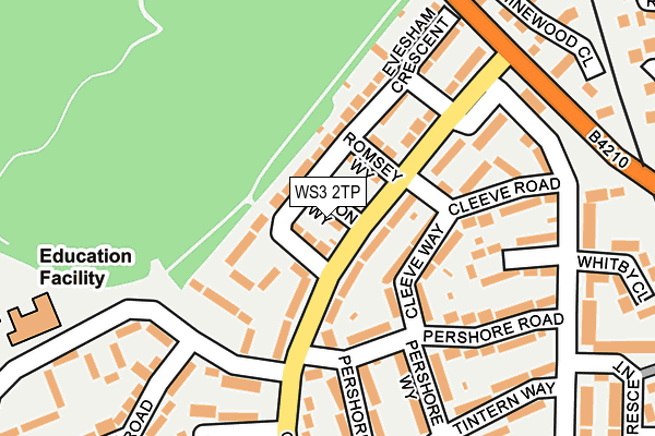 WS3 2TP map - OS OpenMap – Local (Ordnance Survey)