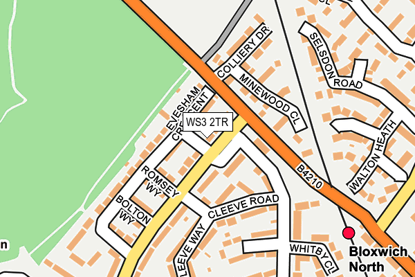 WS3 2TR map - OS OpenMap – Local (Ordnance Survey)