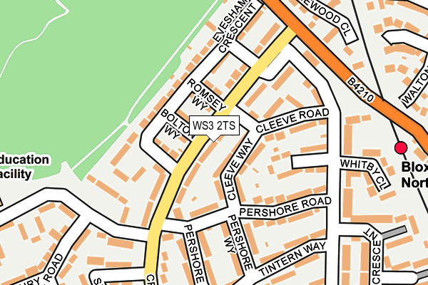 WS3 2TS map - OS OpenMap – Local (Ordnance Survey)