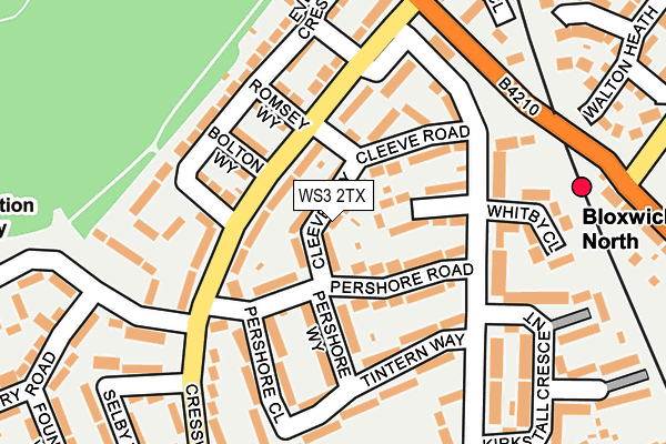 WS3 2TX map - OS OpenMap – Local (Ordnance Survey)