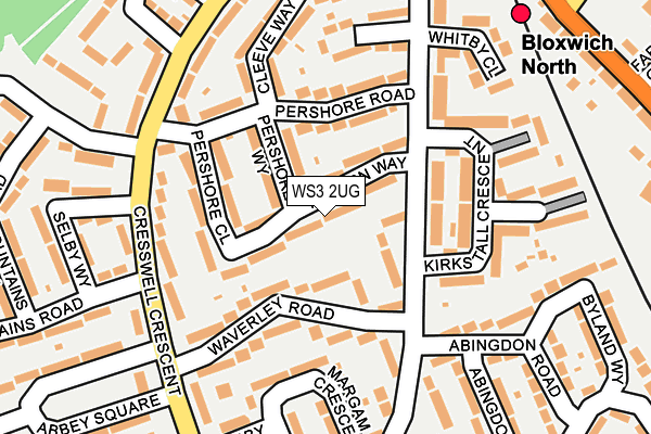WS3 2UG map - OS OpenMap – Local (Ordnance Survey)