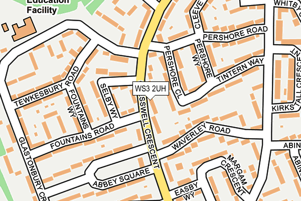 WS3 2UH map - OS OpenMap – Local (Ordnance Survey)