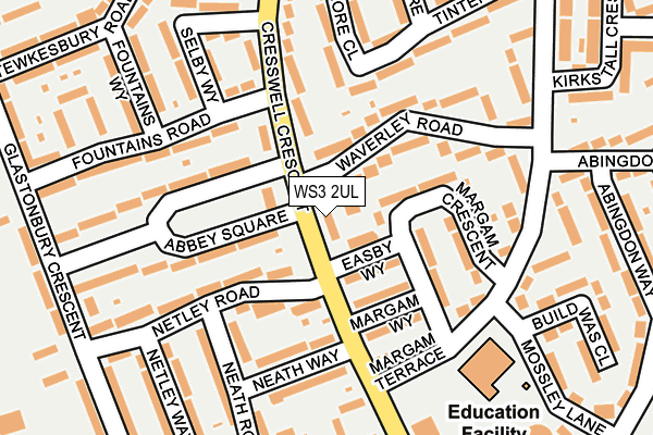 WS3 2UL map - OS OpenMap – Local (Ordnance Survey)