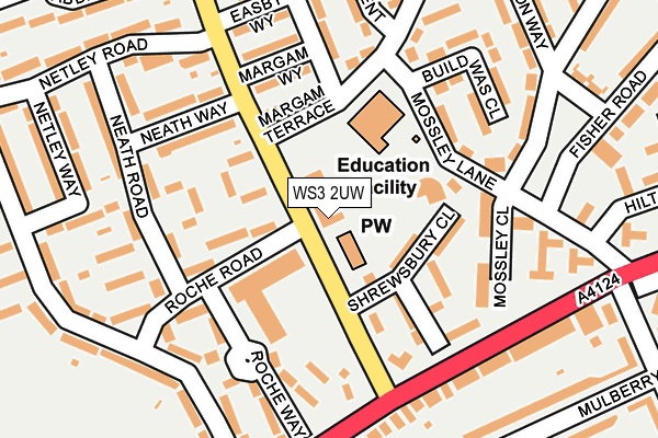 WS3 2UW map - OS OpenMap – Local (Ordnance Survey)