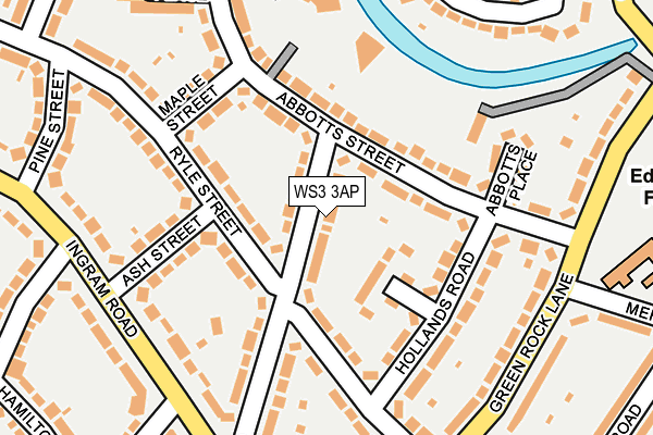 WS3 3AP map - OS OpenMap – Local (Ordnance Survey)