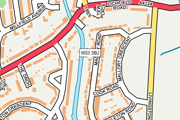 WS3 3BU map - OS OpenMap – Local (Ordnance Survey)