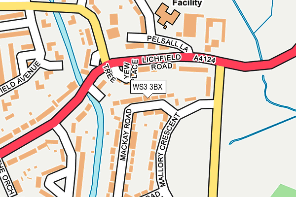 WS3 3BX map - OS OpenMap – Local (Ordnance Survey)