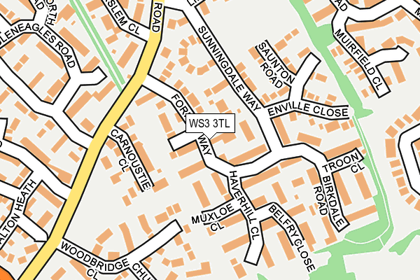 WS3 3TL map - OS OpenMap – Local (Ordnance Survey)