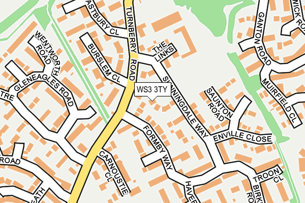 WS3 3TY map - OS OpenMap – Local (Ordnance Survey)
