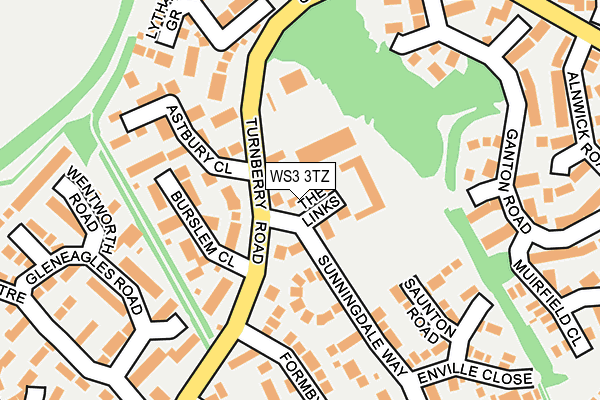 WS3 3TZ map - OS OpenMap – Local (Ordnance Survey)