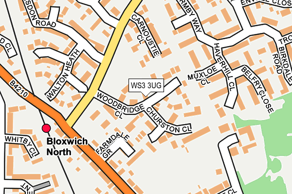 WS3 3UG map - OS OpenMap – Local (Ordnance Survey)