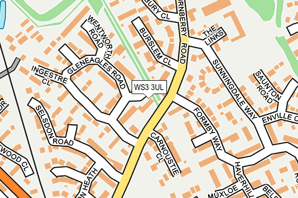 WS3 3UL map - OS OpenMap – Local (Ordnance Survey)