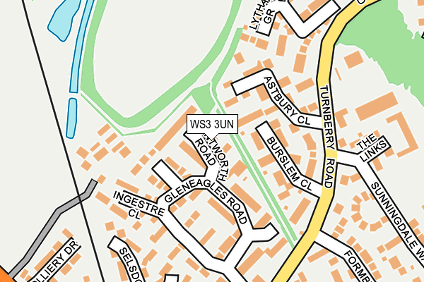 WS3 3UN map - OS OpenMap – Local (Ordnance Survey)