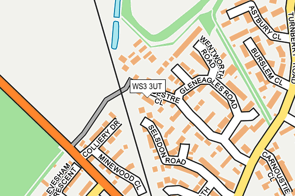 WS3 3UT map - OS OpenMap – Local (Ordnance Survey)