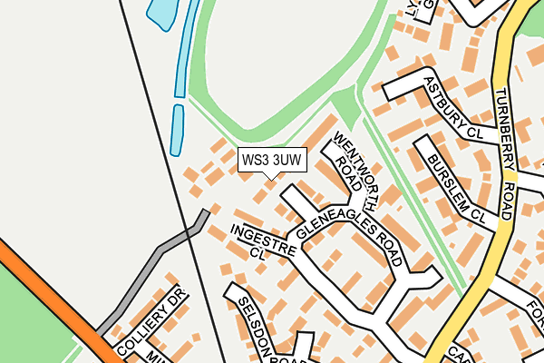 WS3 3UW map - OS OpenMap – Local (Ordnance Survey)