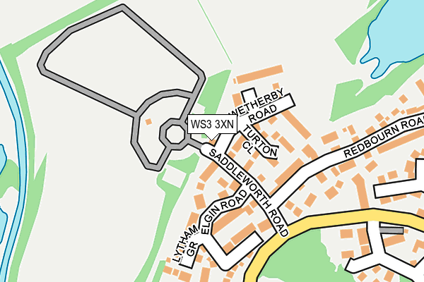 WS3 3XN map - OS OpenMap – Local (Ordnance Survey)