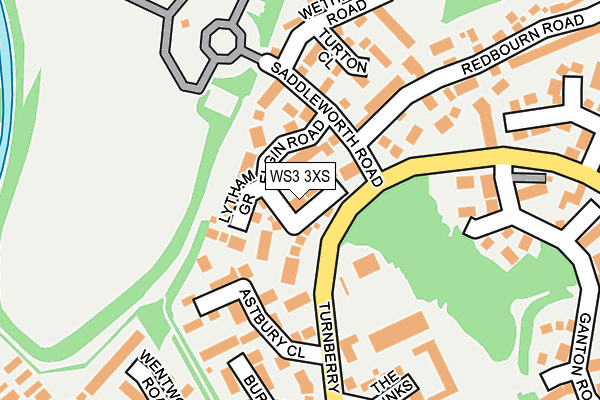 WS3 3XS map - OS OpenMap – Local (Ordnance Survey)