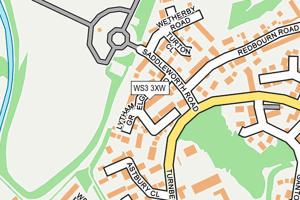 WS3 3XW map - OS OpenMap – Local (Ordnance Survey)