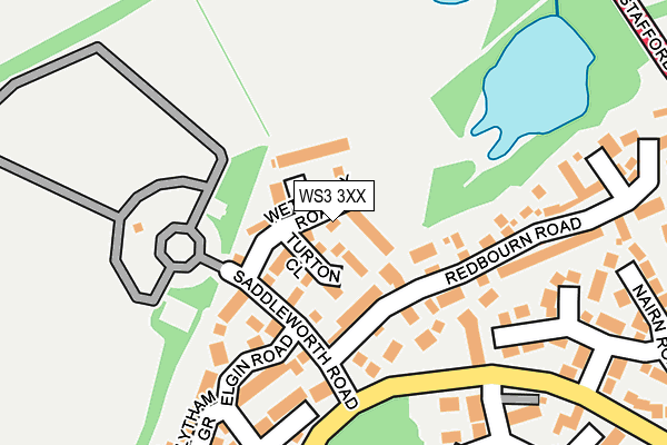 WS3 3XX map - OS OpenMap – Local (Ordnance Survey)