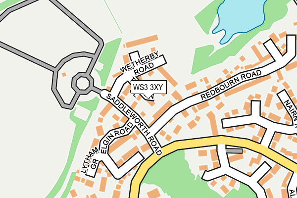 WS3 3XY map - OS OpenMap – Local (Ordnance Survey)