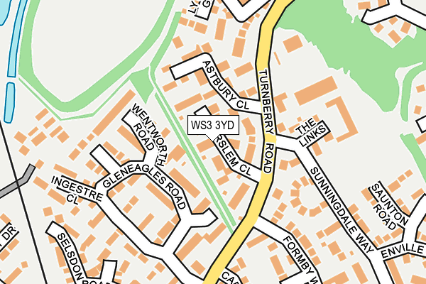 WS3 3YD map - OS OpenMap – Local (Ordnance Survey)