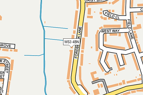 WS3 4BN map - OS OpenMap – Local (Ordnance Survey)