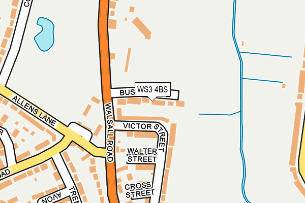 WS3 4BS map - OS OpenMap – Local (Ordnance Survey)
