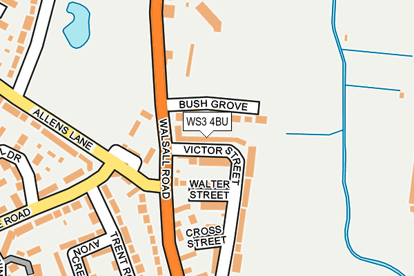WS3 4BU map - OS OpenMap – Local (Ordnance Survey)