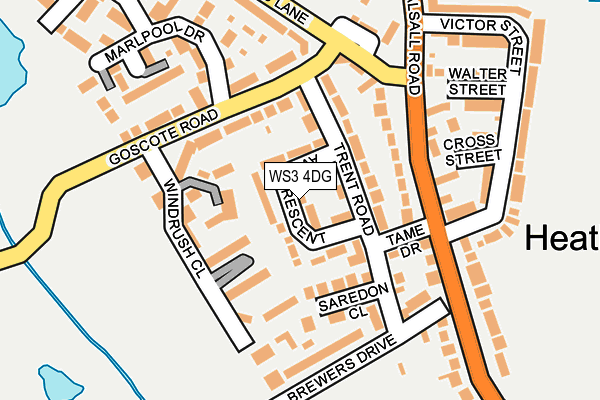 WS3 4DG map - OS OpenMap – Local (Ordnance Survey)