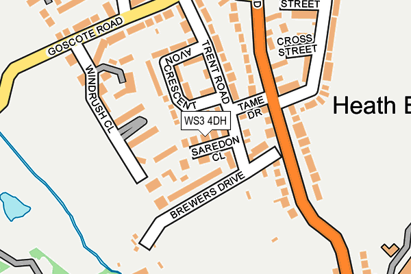 WS3 4DH map - OS OpenMap – Local (Ordnance Survey)