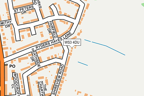 WS3 4DU map - OS OpenMap – Local (Ordnance Survey)