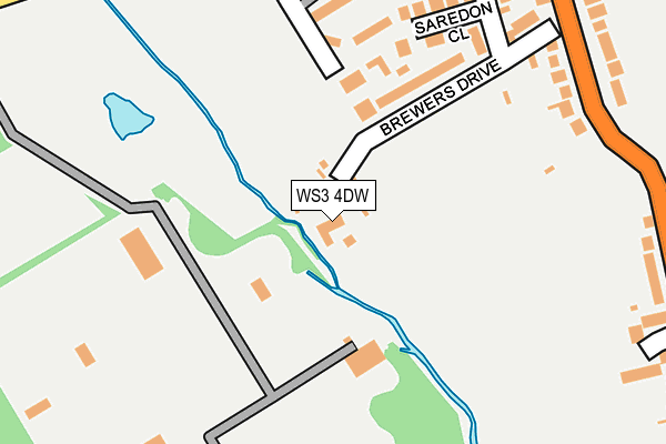 WS3 4DW map - OS OpenMap – Local (Ordnance Survey)