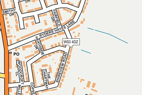 WS3 4DZ map - OS OpenMap – Local (Ordnance Survey)