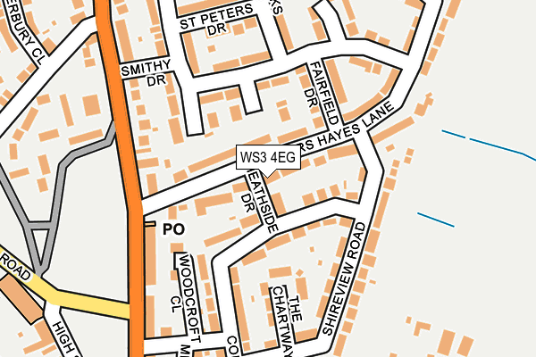 WS3 4EG map - OS OpenMap – Local (Ordnance Survey)