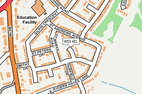 WS3 4EL map - OS OpenMap – Local (Ordnance Survey)