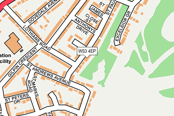 WS3 4EP map - OS OpenMap – Local (Ordnance Survey)