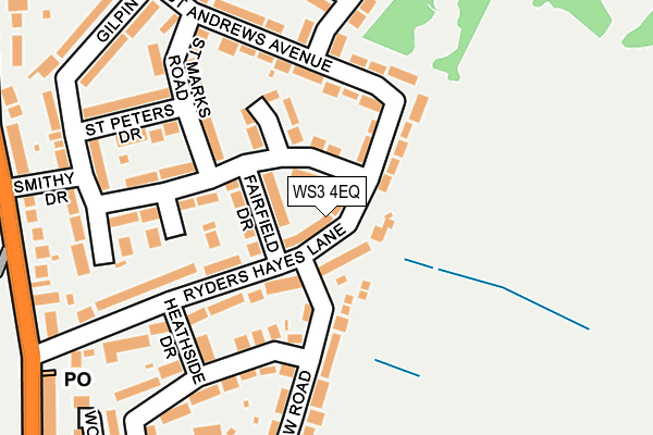 WS3 4EQ map - OS OpenMap – Local (Ordnance Survey)