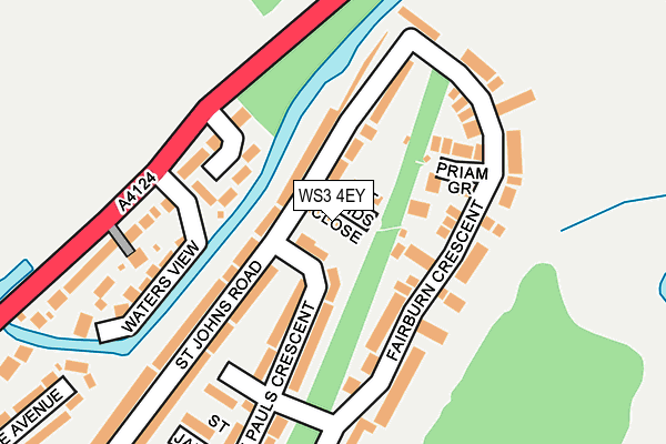 WS3 4EY map - OS OpenMap – Local (Ordnance Survey)