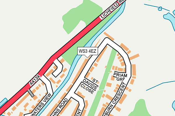 WS3 4EZ map - OS OpenMap – Local (Ordnance Survey)