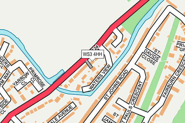 WS3 4HH map - OS OpenMap – Local (Ordnance Survey)