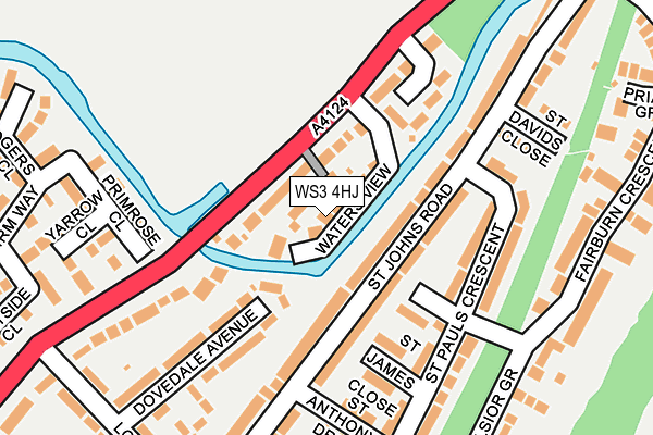 WS3 4HJ map - OS OpenMap – Local (Ordnance Survey)