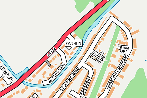 WS3 4HN map - OS OpenMap – Local (Ordnance Survey)